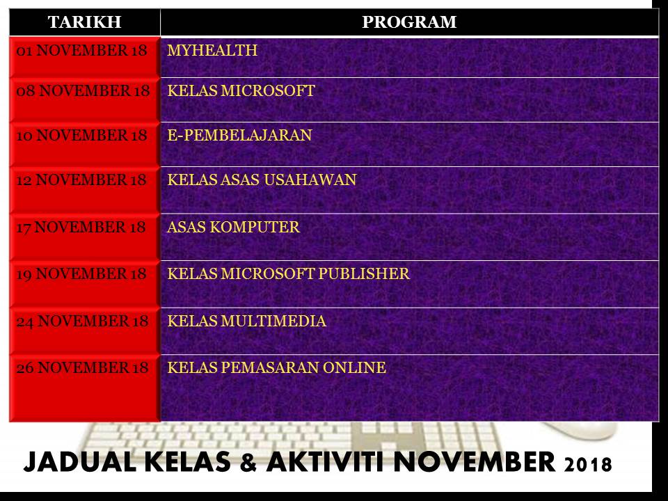 JADUAL NOV